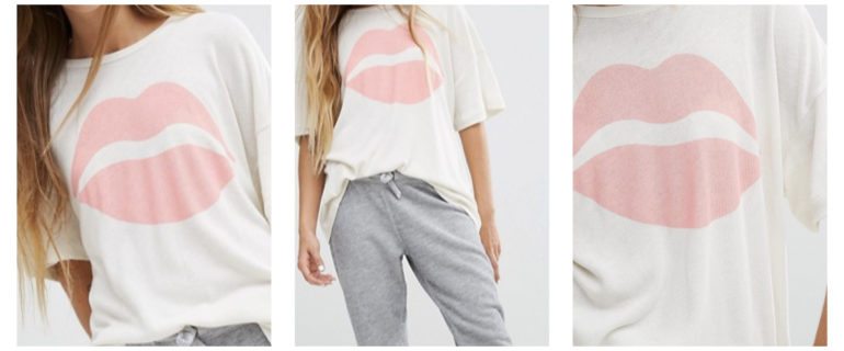 Wildfox kiss t-shirt sport fitness fashion asos activewear for teens