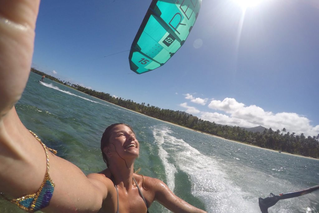 Sophie Mathews Kitesurfing