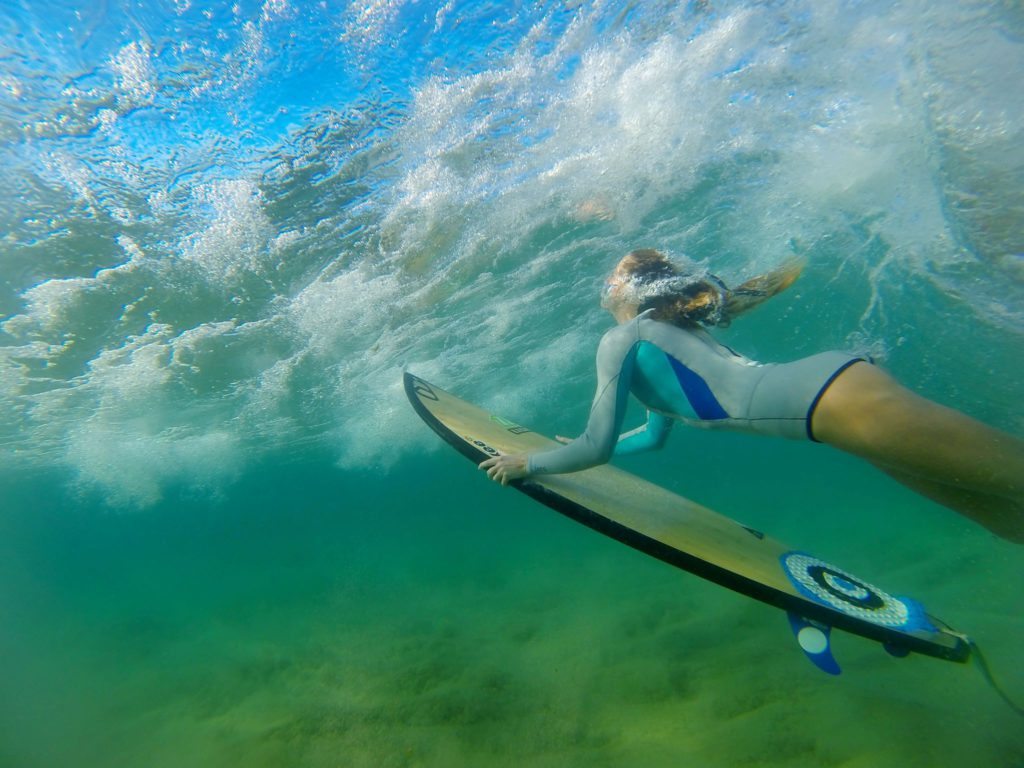 Sophie Mathews Surfing